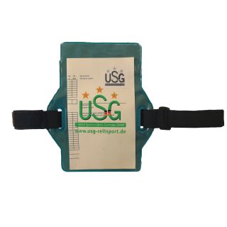 USG Reitsport Medical card, Rückseite mit Samtbezug