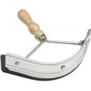 USG Reitsport Schwei�messer, rund, aus Metall mit Holzgriff