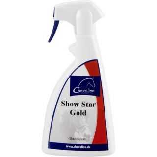 USG Reitsport Chevaline Show Star Glitzerspray, 500 ml goldfarben
