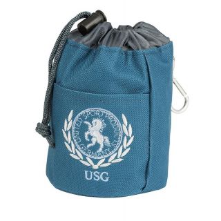 USG Reitsport Leckerli Beutel meerblau/grau mit USG-Stickerei