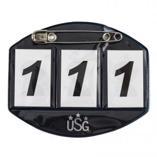 USG Reitsport Startnummer, 3-stellig mit Sicherheitsnadel