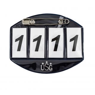 USG Reitsport Startnummer, 4-stellig mit Sicherheitsnadel