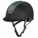 USG Reitsport Reiterhelm "Comfort Glossy" auf wei�em...