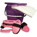 USG Reitsport Haas Kinder-Box  lila/rosa