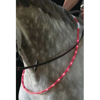 USG Reitsport LED-Leuchthalsring fr Pferde pink