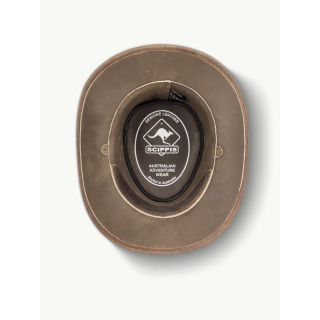 Scippis Lederhut Fleetwood vintage-braun L