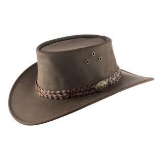 Scippis Lederhut Wallaroo schwarz XL