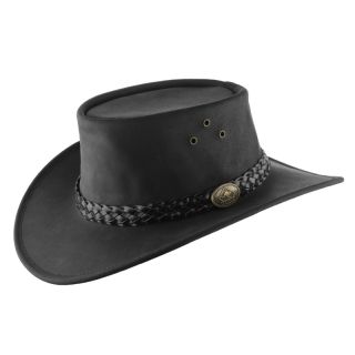 Scippis Lederhut Wallaroo schwarz XL