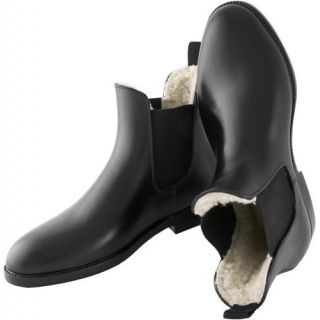 USG Reitsport Pro Ride Winter Stiefelette mit Kunstfell, schwarz vor wei�em Hintergrund