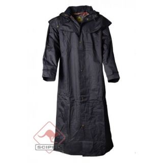 Black Roo Regenmantel Gladstone Coat schwarz XL